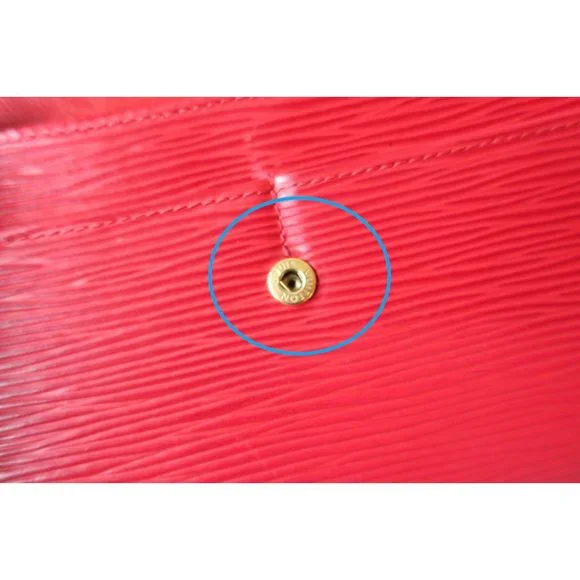 409099F V Louis Vuitton Wallet Long Sarah Bifold Red Epi - Picture 10 of 11